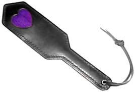 Love-Me-Not (Purple) Heart Inlay Paddle - 100% Genuine Leather