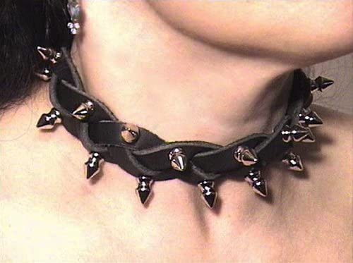 Spiked Braided Collar