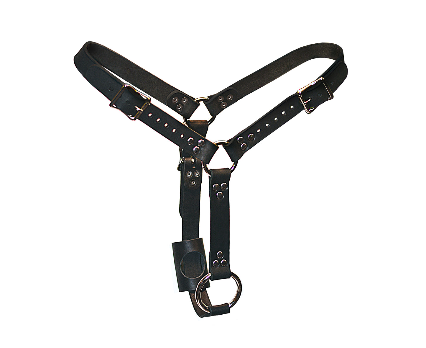 Extra Large Locking Male Butt Plug Harness