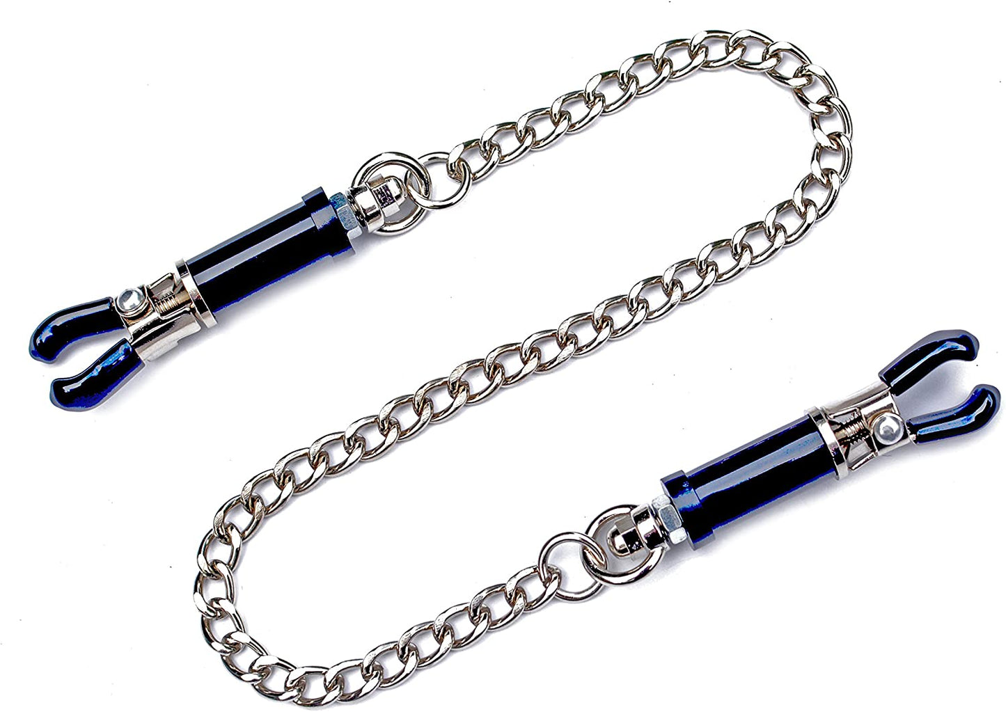 Black and Chrome Nipple Clamps (Adjustable)