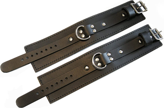 Dungeonware Ankle Restraints with D-Rings Fur Lined